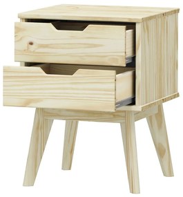 IDEA nábytok Nočný stolík 2 zásuvky BONITO lak