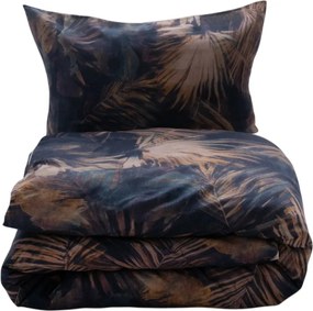 Obliečky zo zmesi bavlny a ľanu Vodné listy, 160 x 200 cm, 2 ks 70 x 80 cm