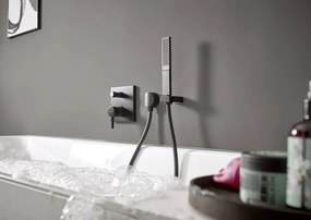 Hansgrohe Rainfinity, tyčová ručná sprcha 100 1jet, matná čierna, HAN-26866670