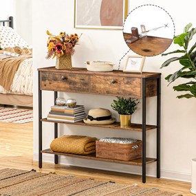 Konferenčný stolík Vasagle Ebis hnedý/čierny