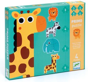 Súprava 4 puzzlí – Žirafa a spol.