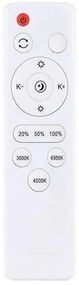 Solight LED osvetlenie s diaľkovým ovládačom čierne , 48W, 3360lm, 39cm, stmievateľná