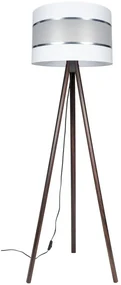 Belis Stojacia lampa CORAL 1xE27/60W/230V hnedá/biela/chróm BE0845