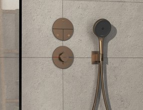 Hansgrohe ShowerSelect Comfort S, ventil pod omietku pre 3 spotrebiče, kartáčovaný bronz, HAN-15558140