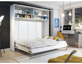 Sklápacia posteľ Concept Pro II, Farby: biela, Rozmer postele: 140x200