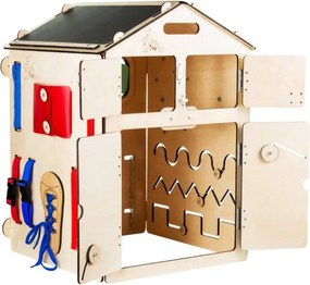 Montessori Activity board domček naturálny