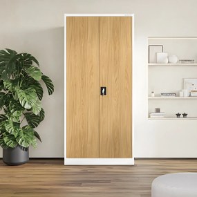 Skrinka na dokumenty biela/zlatý dub: Eco Design JAN H