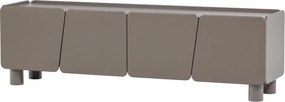 Hnedý TV stolík z borovicového dreva 200x58x45 cm Root – WOOOD