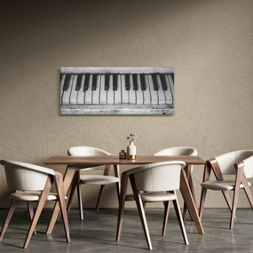 Obraz starého klavíra (120x50 cm)