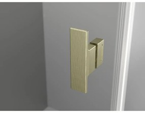 Mexen Mist Duo, 2-krídlový sprchový kút 100 x 80 cm, číre sklo, zlatá matná, 8A4-100-080-55-00