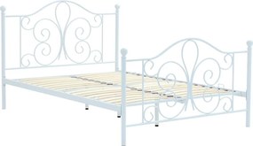 Kovová posteľ Ebalo 120x200 biela