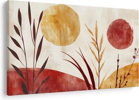 Obraz - Rastliny a kruhy (90x60 cm)