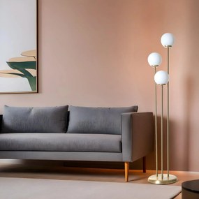 Stojací lampa JUDY zlatá