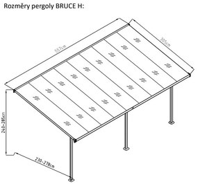 Záhradná pergola - BRUCE H