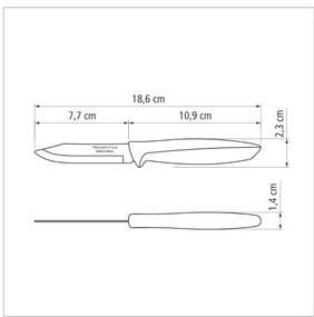 Nôž na zeleninu a ovocie Tramontina Plenus - 7,5cm