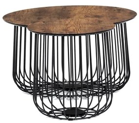 BONTEC Konferenčný stolík 60x60cm, mdf, divoký dub, AF-3007 OAK Farba: Prírodné