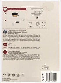 Paulmann 93404 - SADA 3xLED/6,5W IP44 Stmievateľné kúpeľňové svietidlo COLE 230V