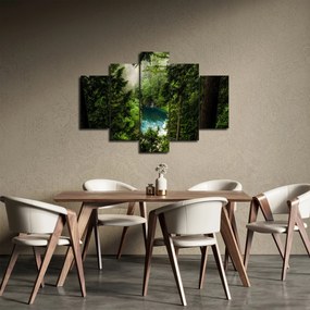 Obraz - Priezor medzi stromami (150x105 cm)