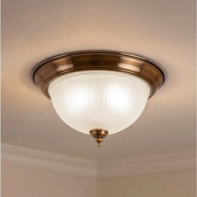 Brilagi - Stropné svietidlo FRESCO 2xE27/40W/230V pr. 28 cm mosadz