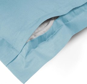 Biante Bavlnená obliečka na vankúš s lemom Moni MO-078 Nebeská modrá 40 x 60 cm