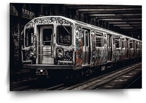 Sablio Obraz Mestské metro s graffiti - 60x40 cm