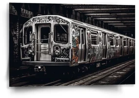 Sablio Obraz Mestské metro s graffiti - 60x40 cm