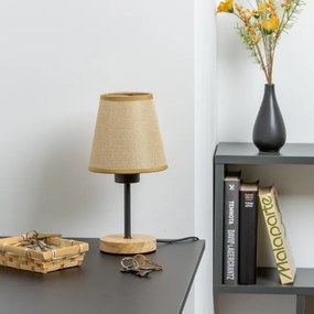 Brilagi - Stolná lampa NUBILA WOOD 1xE27/25W/230V dub/svetlohnedá