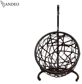 Závesné hojdacie kreslo pre mačky MOON - hnedé