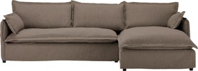 XXXLutz ROHOVÁ SEDAČKA, textil, hnedá Livetastic - Sedačky - 001968012509