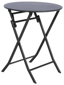 Kovový skladací stôl SUNNY ø 60 cm (antracit)