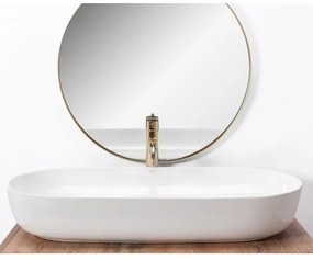 REA-U0563 - Umývadlo na dosku CLEO 41x81 cm keramika/lesklá biela