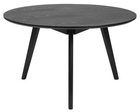 Čierny konferenčný stolík Rowico YuRAi , ⌀ 90 cm