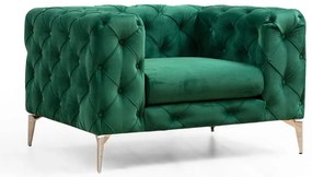 Zelené kreslo Como – Artie