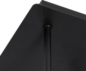 Moderné stropné svietidlo čierne so zlatom 5-žiarovkové - Atény Wire