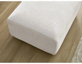 Biela podnožka z textílie bouclé Tina – Bobochic Paris