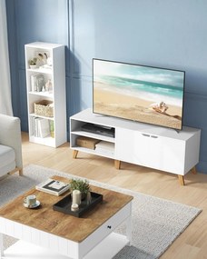 TV stolek Vasagle Indigo bílý