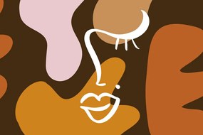 Obraz črty ženy v zemiton prevedení