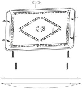 Eglo 98449 - LED Stropné svietidlo FRANIA-S LED/49,5W/230V