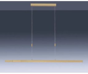 Paul Neuhaus 2568-60 - LED Stmievateľný luster na lanku ADRIANA LED/14W/230V mosadz