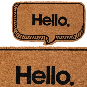 Vonkajšia rohožka Hello, 75x45 cm