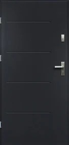 Vchodové dvere Tytan, 90 L, rozmer vr. zárubne: 1000 × 2070 mm, oceľ, ľavé, antracit, plné