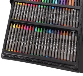 Výtvarná sada Mega Art Set na maľovanie 168 ks čierná