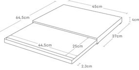 Kovová prídavná polička Tower – YAMAZAKI