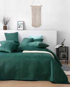 Zamatový prehoz Silky Touch 220x240cm green