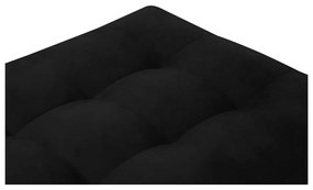 Čierna zamatová podnožka Milo Casa Santo