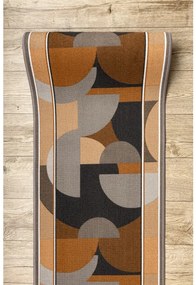 Protišmykový behúň MALIS geometrický, béžový - Výpredaj