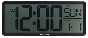 Karlsson 6020BK digitálne hodiny čierna, 35 cm