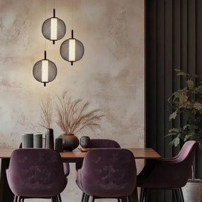 LED závesný luster na lanku PUMA LED/10W/230V pr. 20 cm čierny