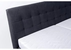 Čalúnená posteľ s matracom a úložným priestorom VIOLET 180x200 cm antracit
