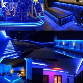 Vianočná svetelná hadica, 10m, modrá